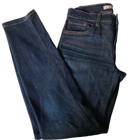 J Brand Enchanted Skinny Jeans Size 26 Dark Wash Mid Rise Tapered Leg 8110212 - Picture 3 of 13